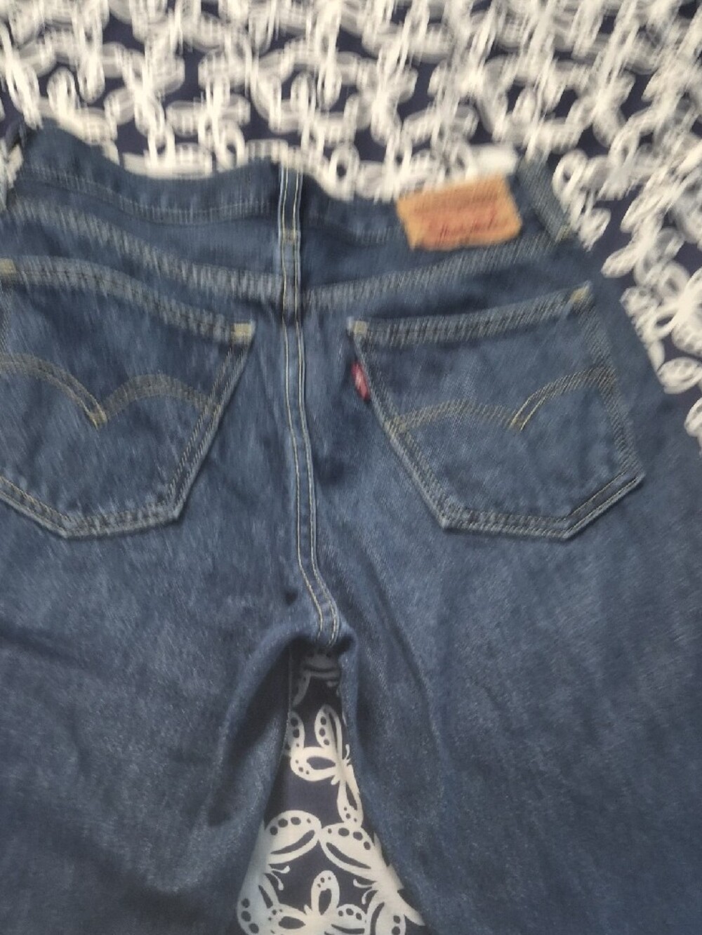 Levis LOW PRO Women's Dark Blue Denim Jeans Cropped 24.5 Inch